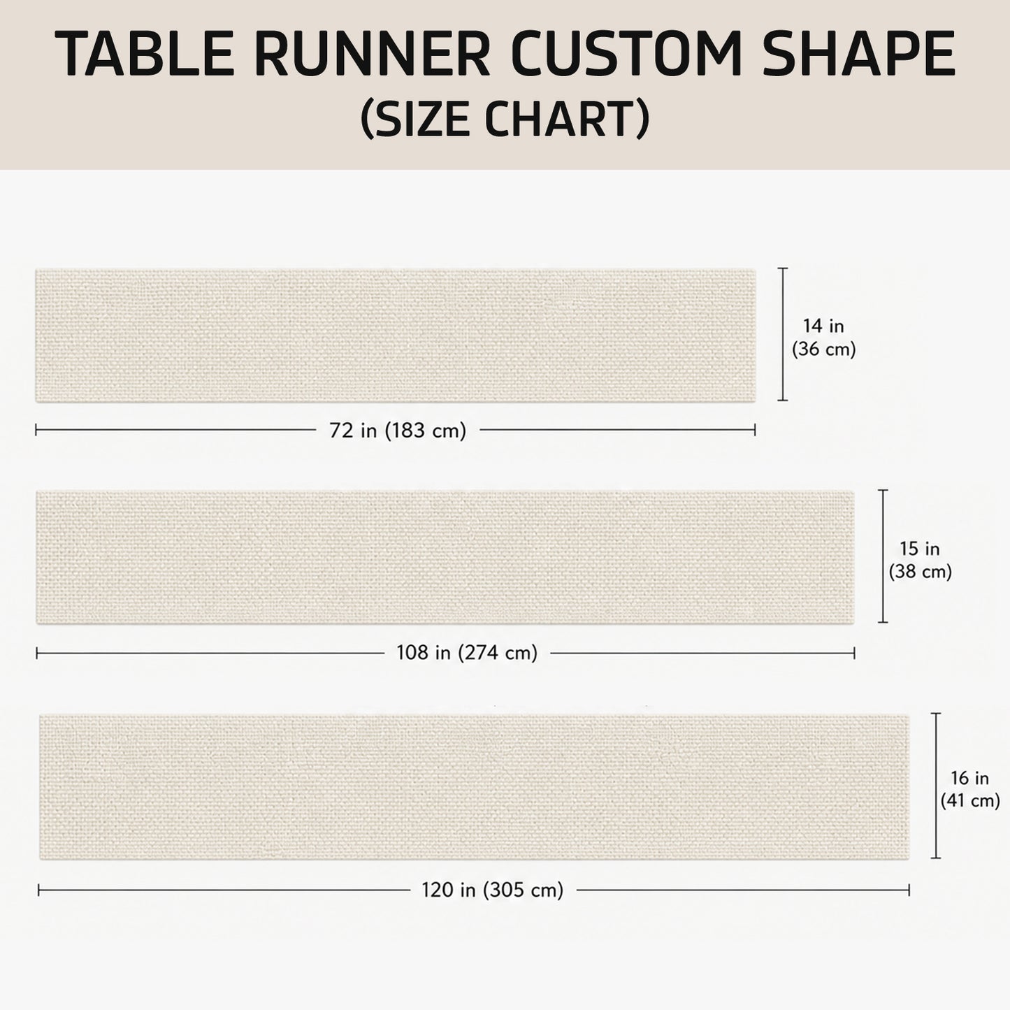 Family & Furry Friends - Personalized Dog Custom Shape Table Runner