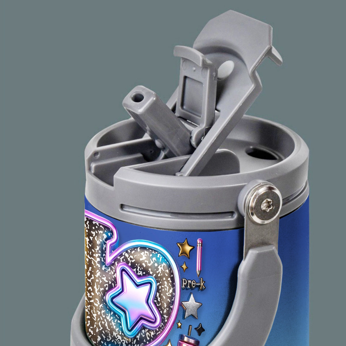 Personalisierter Lehrerbecher mit Tragegriff – perfekt für den Schulstart!