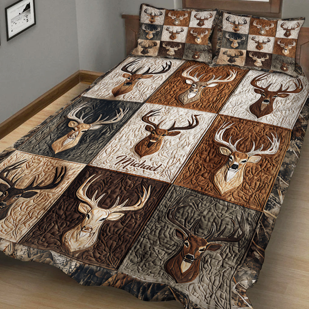 Love Hunting - Personalized Hunting Quilt Set