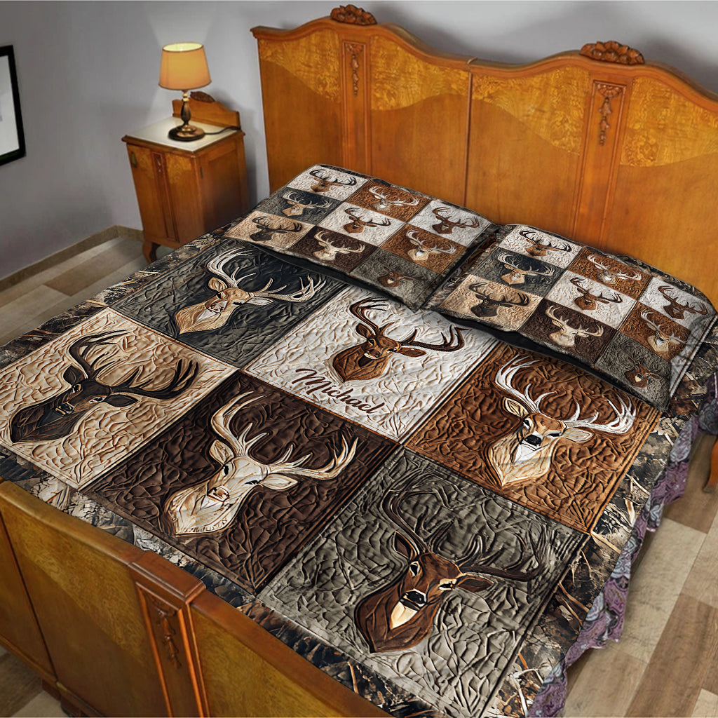 Love Hunting - Personalized Hunting Quilt Set