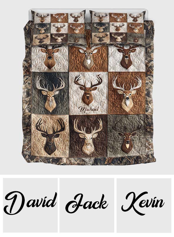 Love Hunting - Personalized Hunting Quilt Set