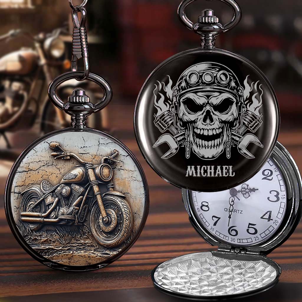 Life Behind Bars - Personalized Dirt Bike Pocket Watch