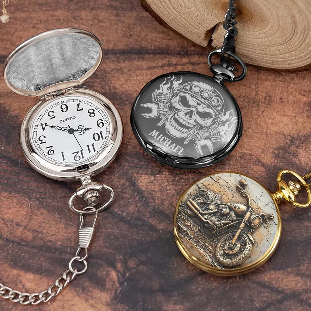 Life Behind Bars - Personalized Dirt Bike Pocket Watch