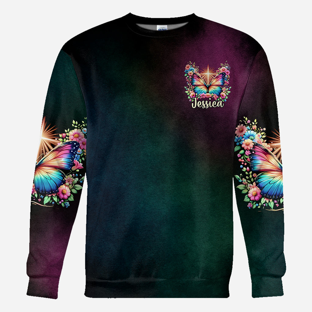 Bete über alles – Personalisiertes christliches Allover-Shirt