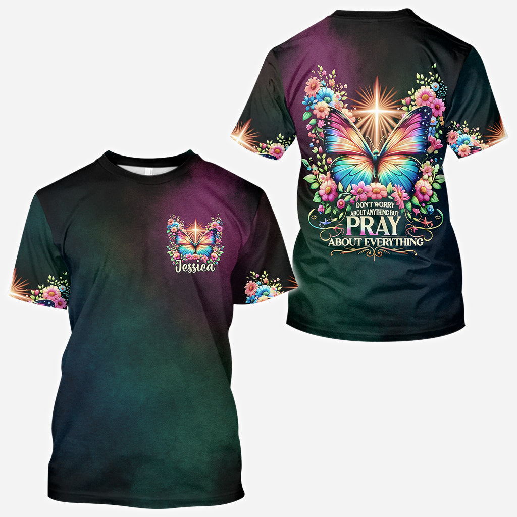 Bete über alles – Personalisiertes christliches Allover-Shirt