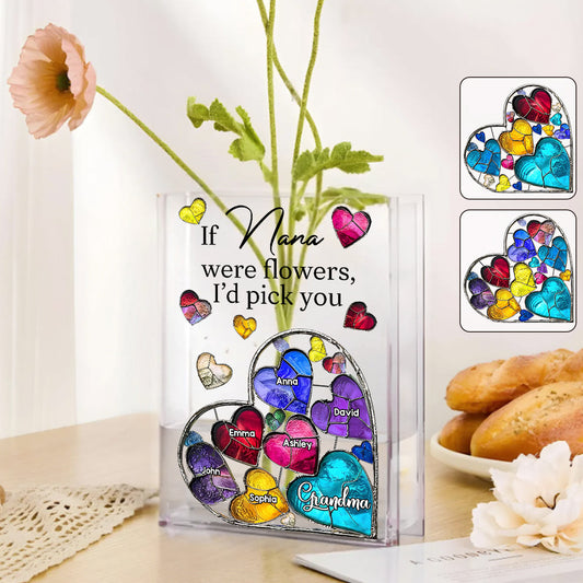 Wenn Oma eine Blume wäre – Personalisierte Oma-Buchvase