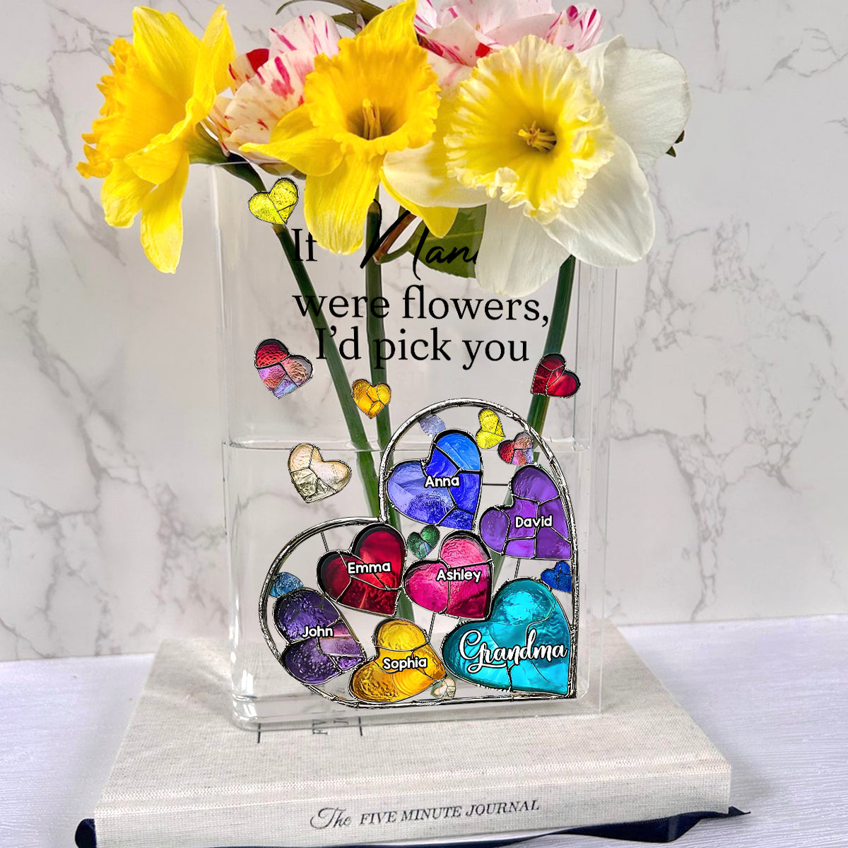 Wenn Oma eine Blume wäre – Personalisierte Oma-Buchvase