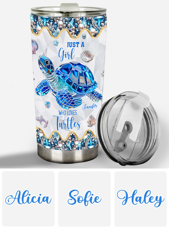 Crystal Sea - Personalized Turtle Tumbler