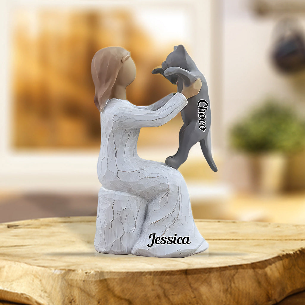 Cat Mom - Personalized Cat Custom Shaped Acrylic Plaque