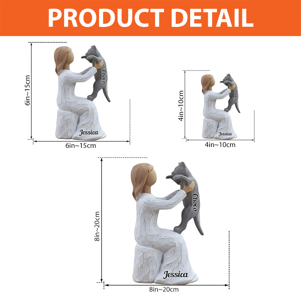 Cat Mom - Personalized Cat Custom Shaped Acrylic Plaque