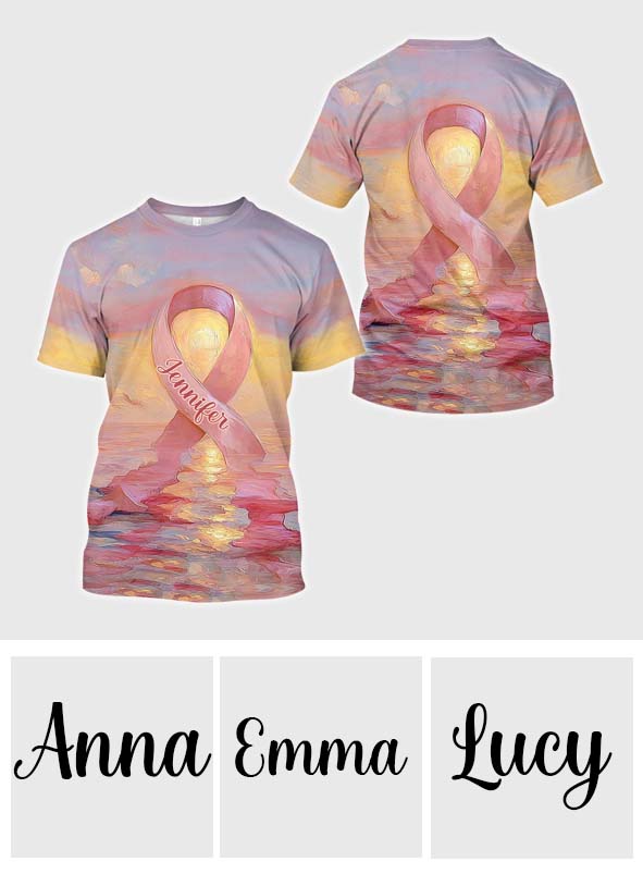 Strong Warriors - Personalized Breast Cancer Awareness All Over Shirt