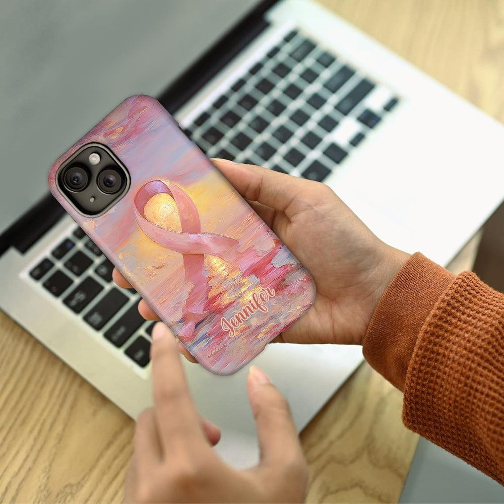 Strong Warriors - Personalized Breast Cancer Awareness Full Print Phone Case