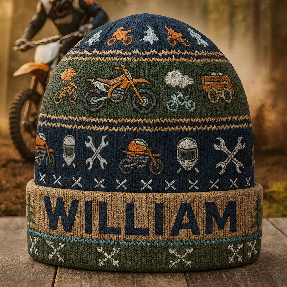 Ich liebe Radfahren – personalisierte Motocross-Mütze