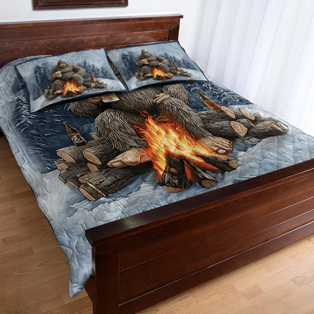 Personalisiertes Wanderquilt-Set für Bigfoot-Liebhaber