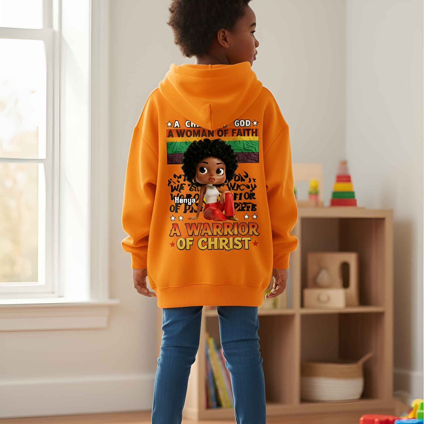 Treue schwarze Frau – Personalisiertes T-Shirt und Hoodie für Afroamerikanerinnen