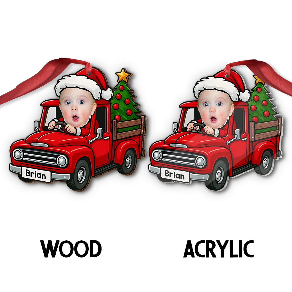 Little Santa driver - Personalized Kid Ornament