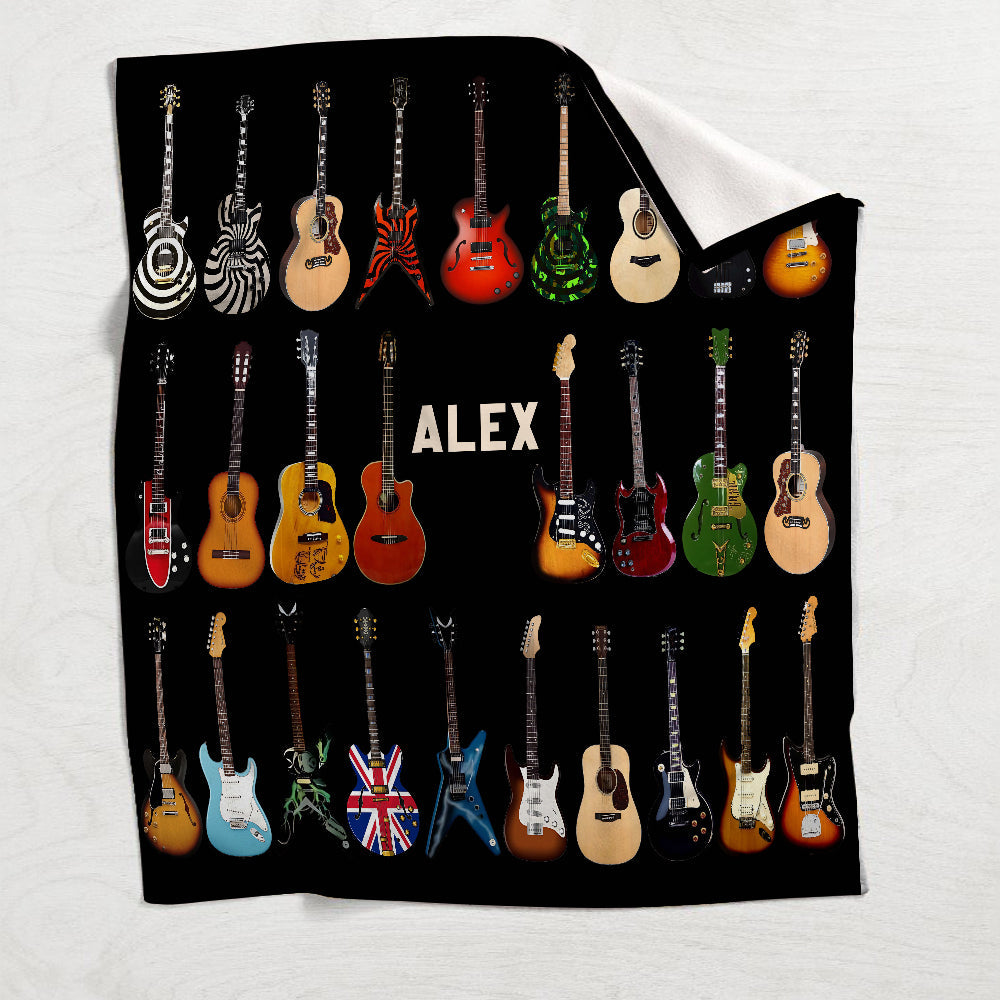 Rhythm & Cozy - Personalized Guitar Blanket