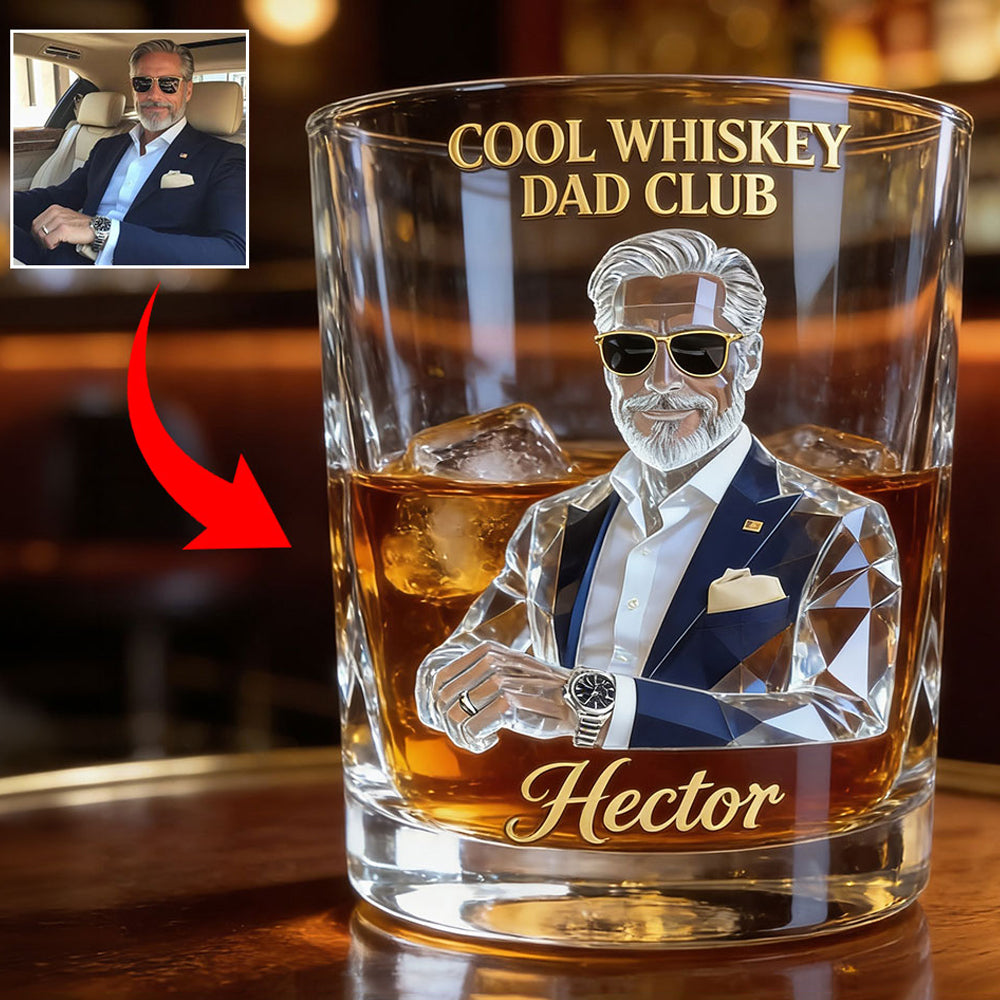 Cooles Geschenk für Papa, Vatertagsgeschenk - Personalisiertes Whiskeyglas