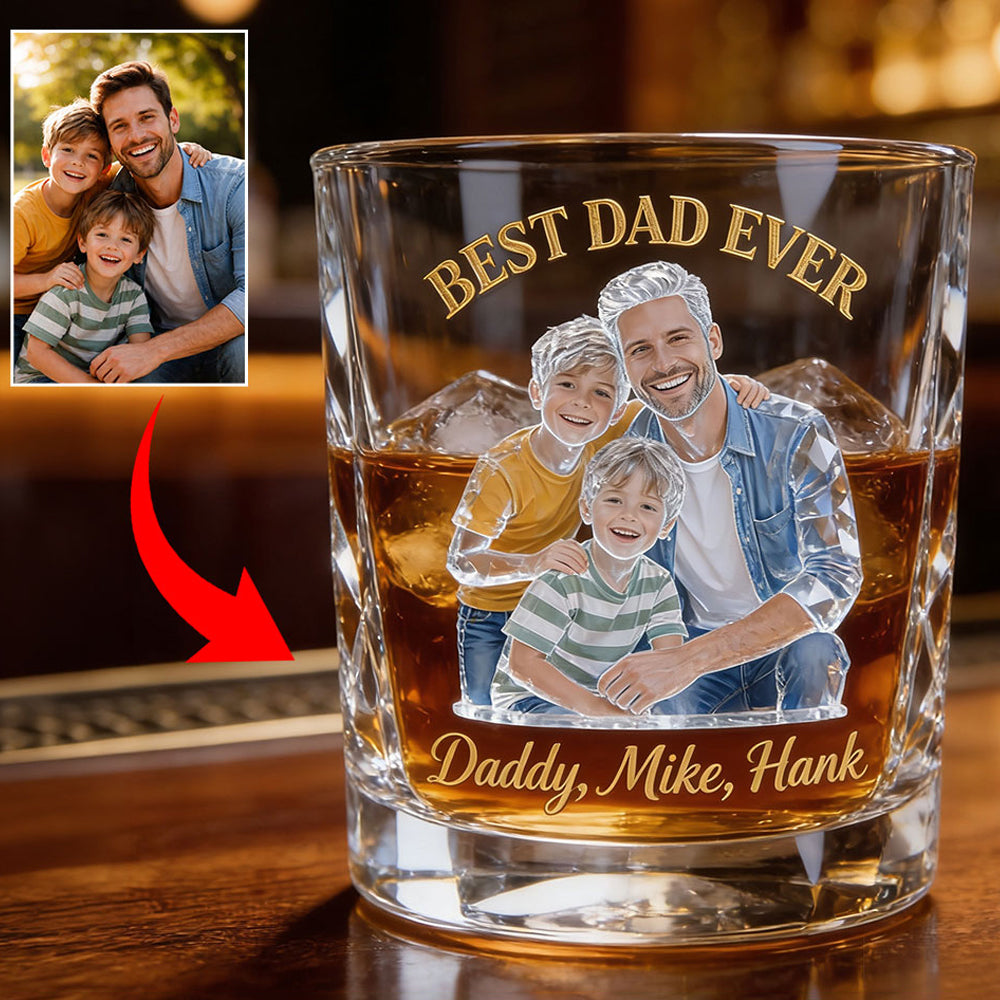 Cooles Geschenk für Papa, Vatertagsgeschenk - Personalisiertes Whiskeyglas