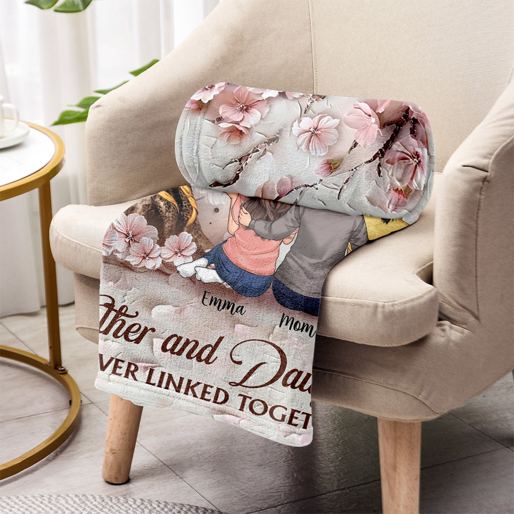 Mutter und Töchter für immer verbunden – personalisierte Mutterdecke