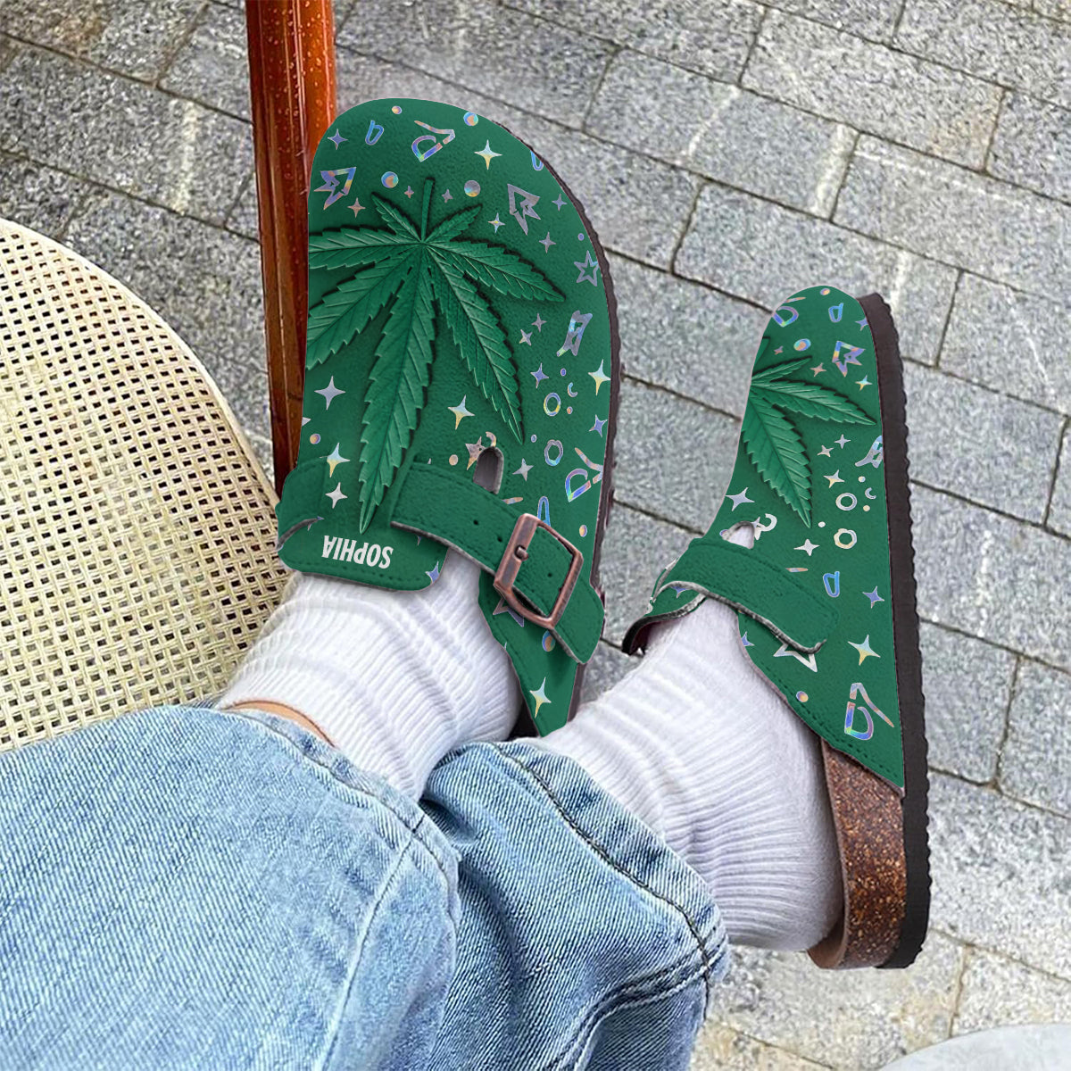 Stoner Chick - Personalized Weed Clogs With Arch Support