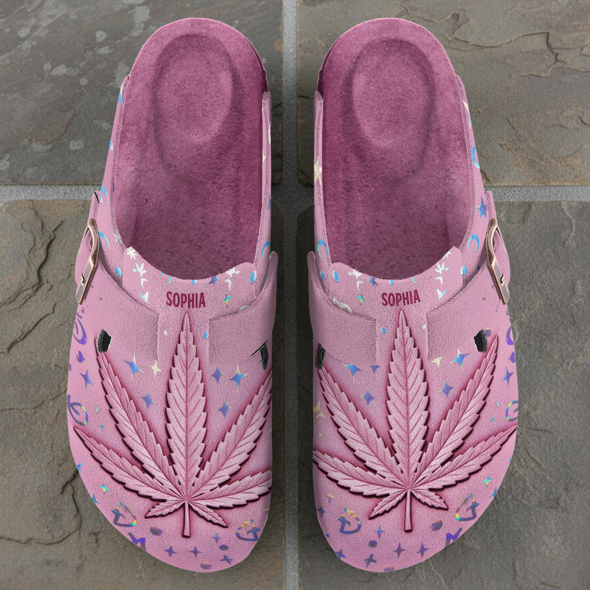 Stoner Chick - Personalized Weed Clogs With Arch Support