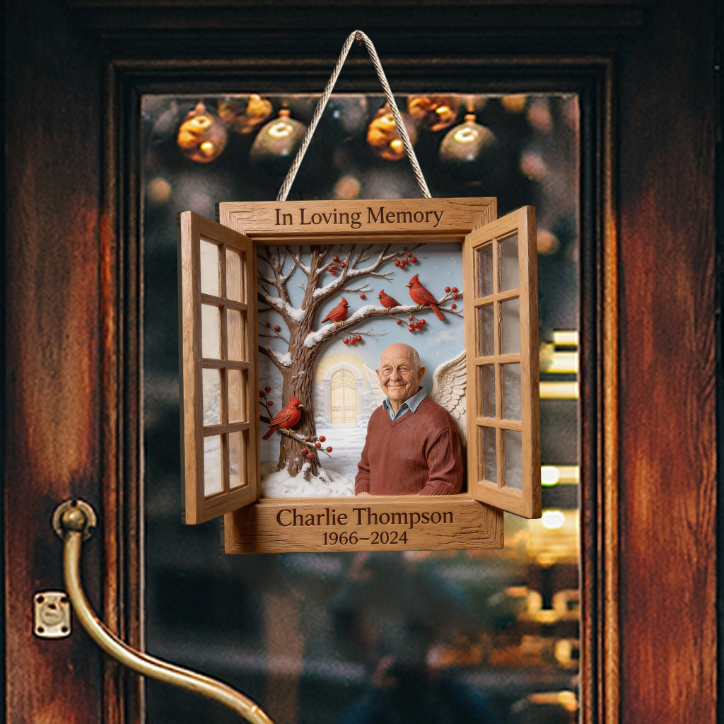 In liebevoller Erinnerung – Personalisierte Gedenktafel aus Holz in individueller Form