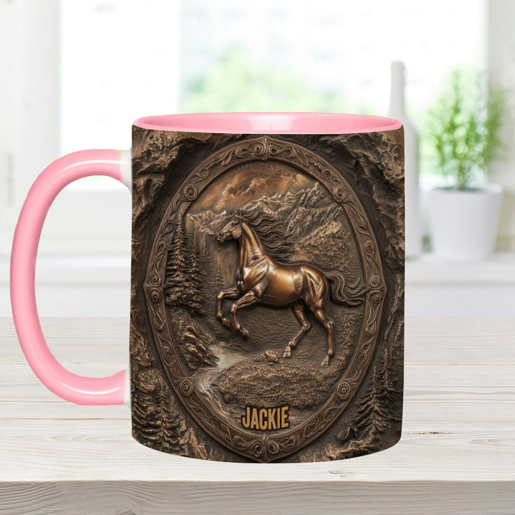 Wild Spirit - Personalisierte Tasse mit Pferdemotiv
