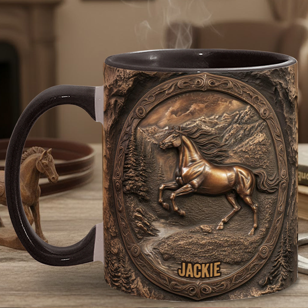 Wild Spirit - Personalisierte Tasse mit Pferdemotiv