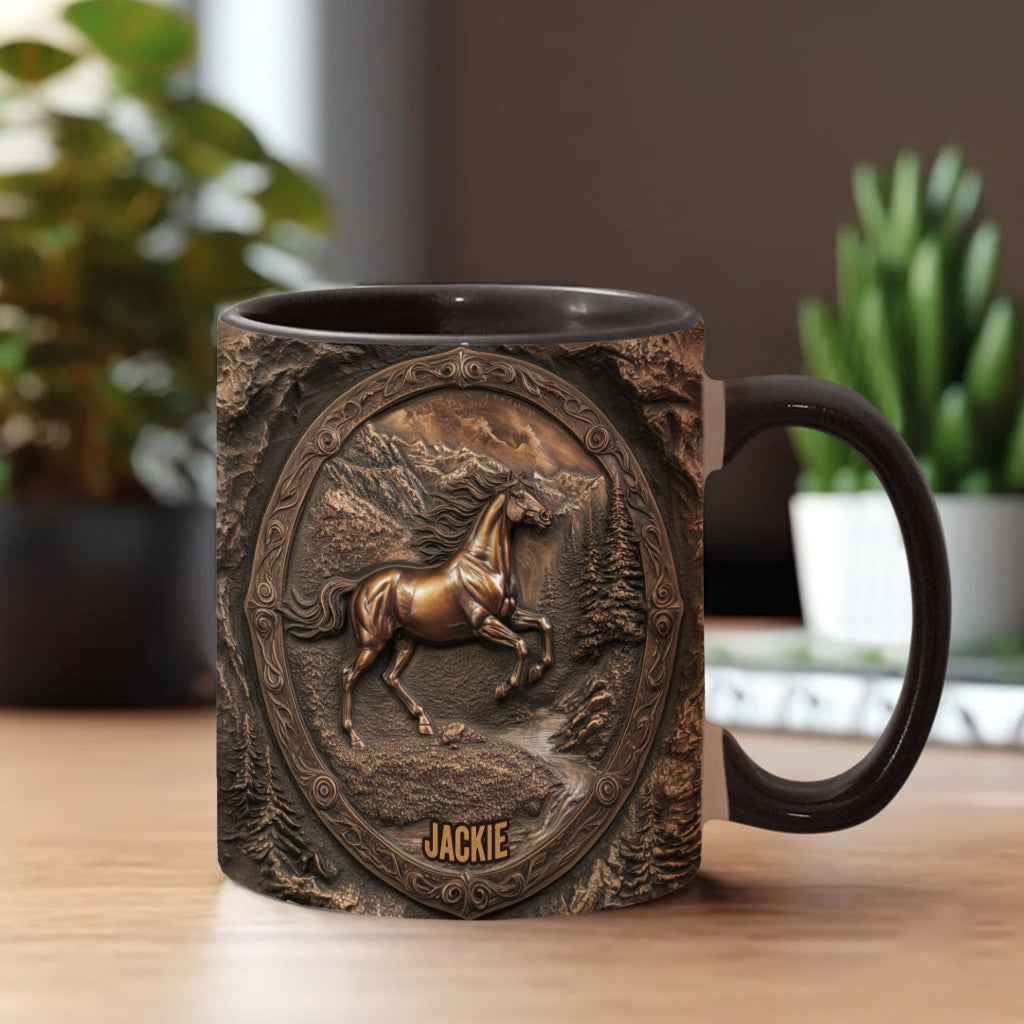 Wild Spirit - Personalisierte Tasse mit Pferdemotiv