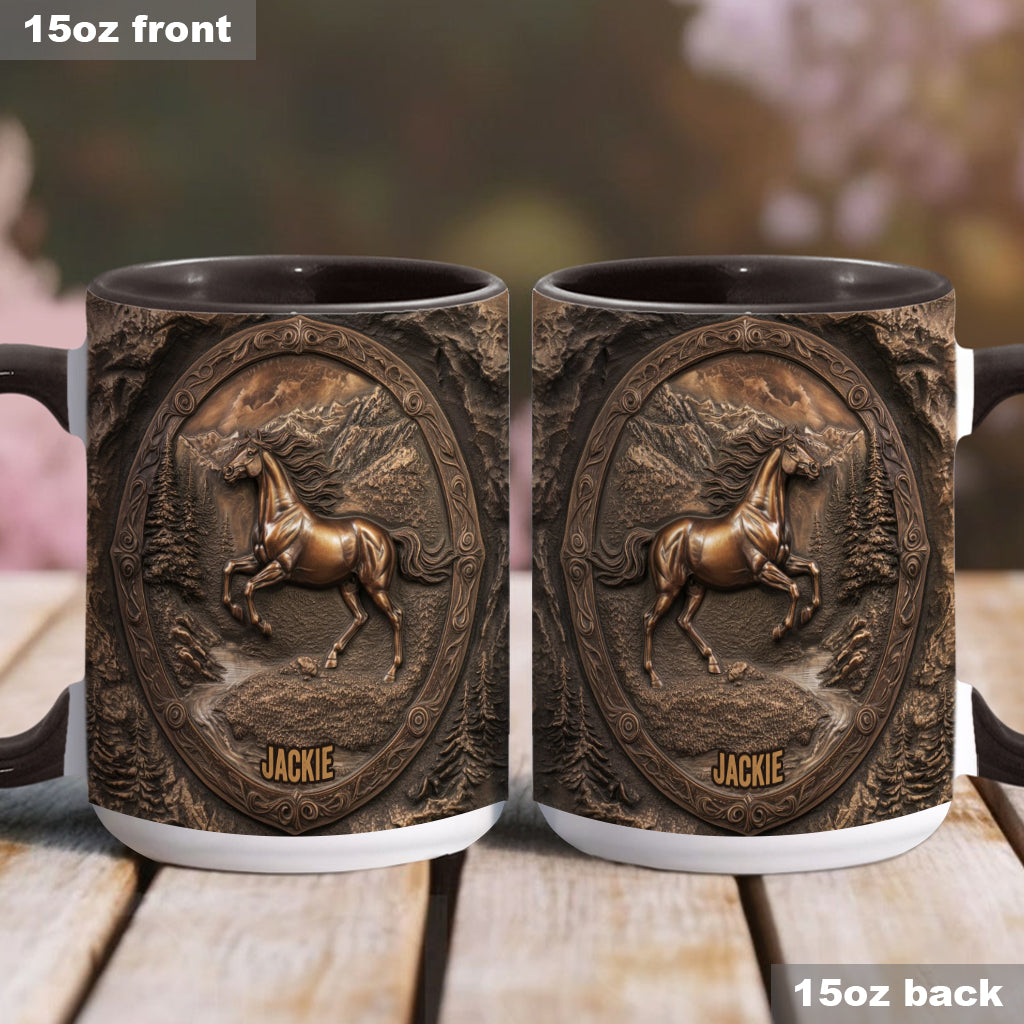 Wild Spirit - Personalisierte Tasse mit Pferdemotiv