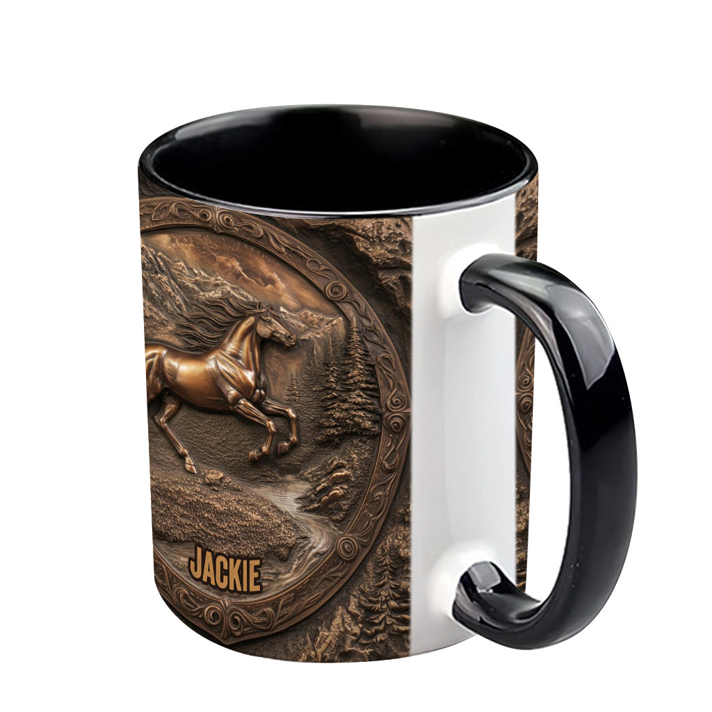 Wild Spirit - Personalisierte Tasse mit Pferdemotiv