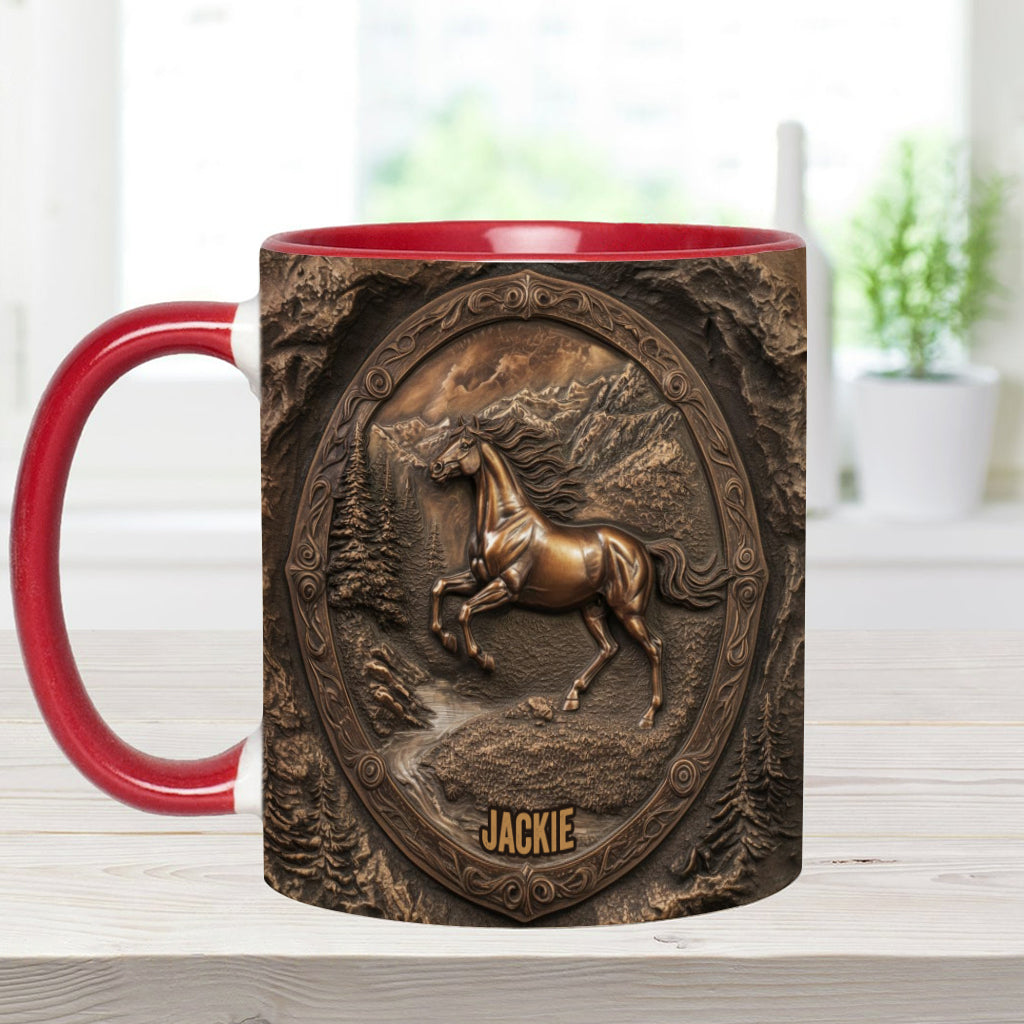 Wild Spirit - Personalisierte Tasse mit Pferdemotiv