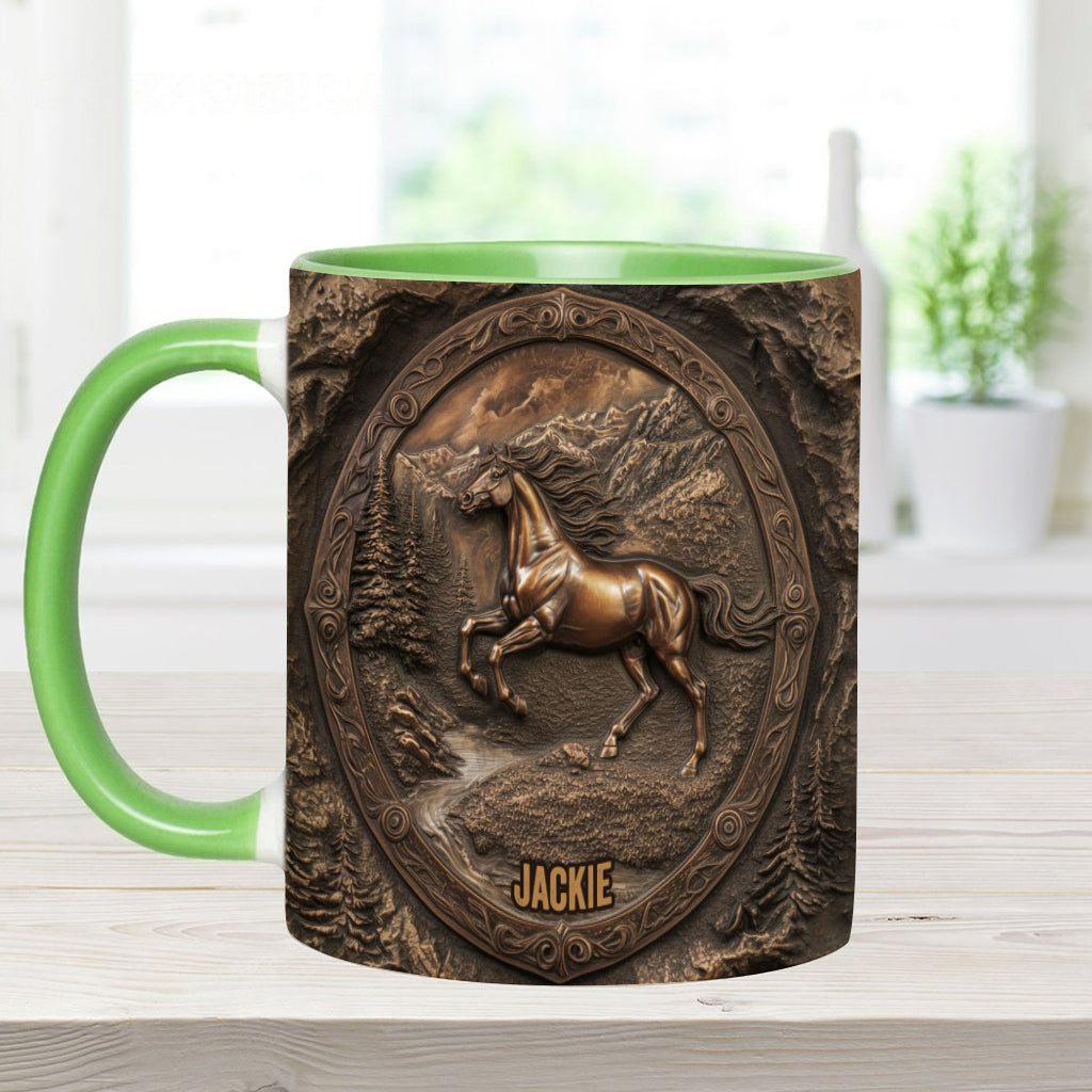 Wild Spirit - Personalisierte Tasse mit Pferdemotiv