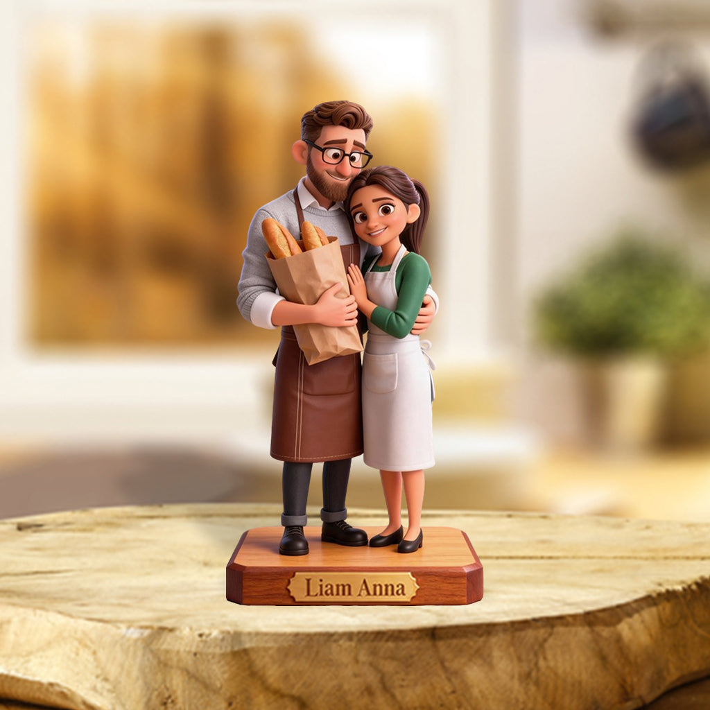 Love Baking, Baker Gift - Personalized Baking Custom Shaped Acrylic Plaque