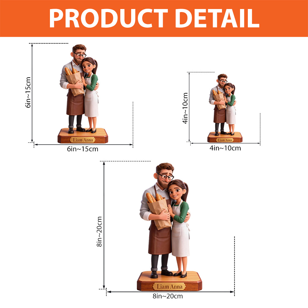 Love Baking, Baker Gift - Personalized Baking Custom Shaped Acrylic Plaque