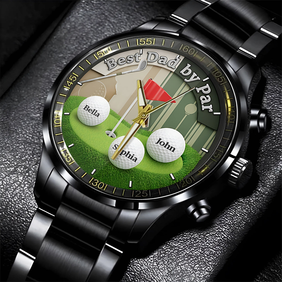 Best Dad By Par - Personalized Golf Hand Watch