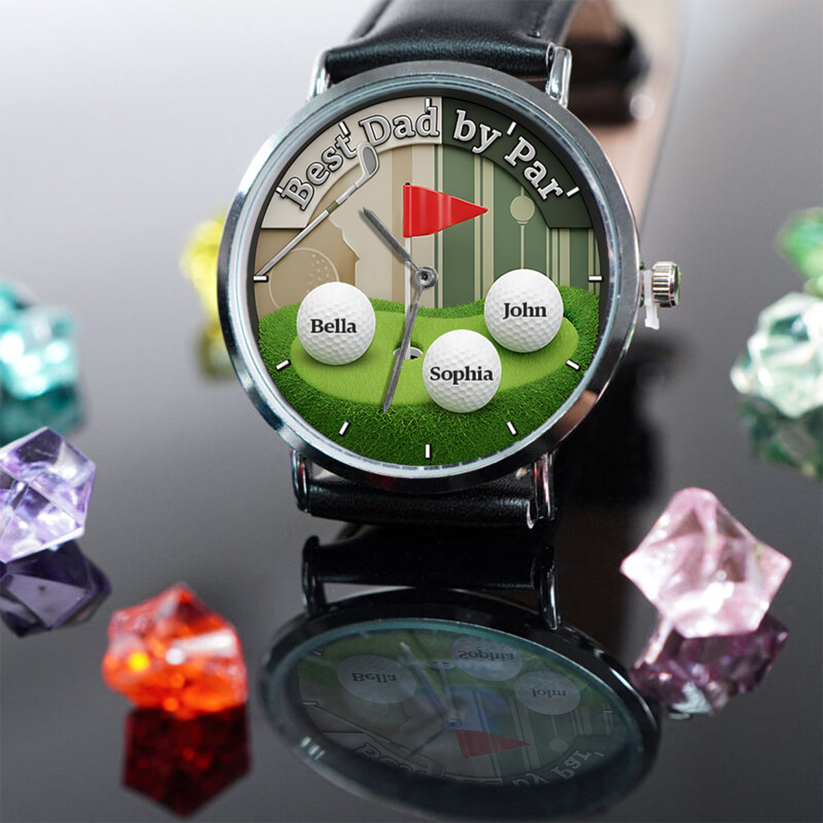Best Dad By Par - Personalized Golf Hand Watch