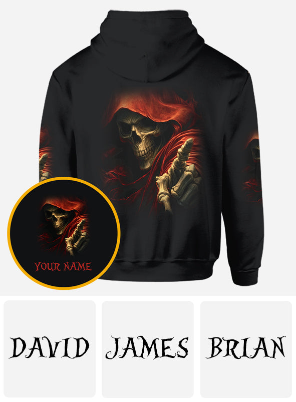 Du bist der Nächste – Personalisiertes Totenkopf-Shirt