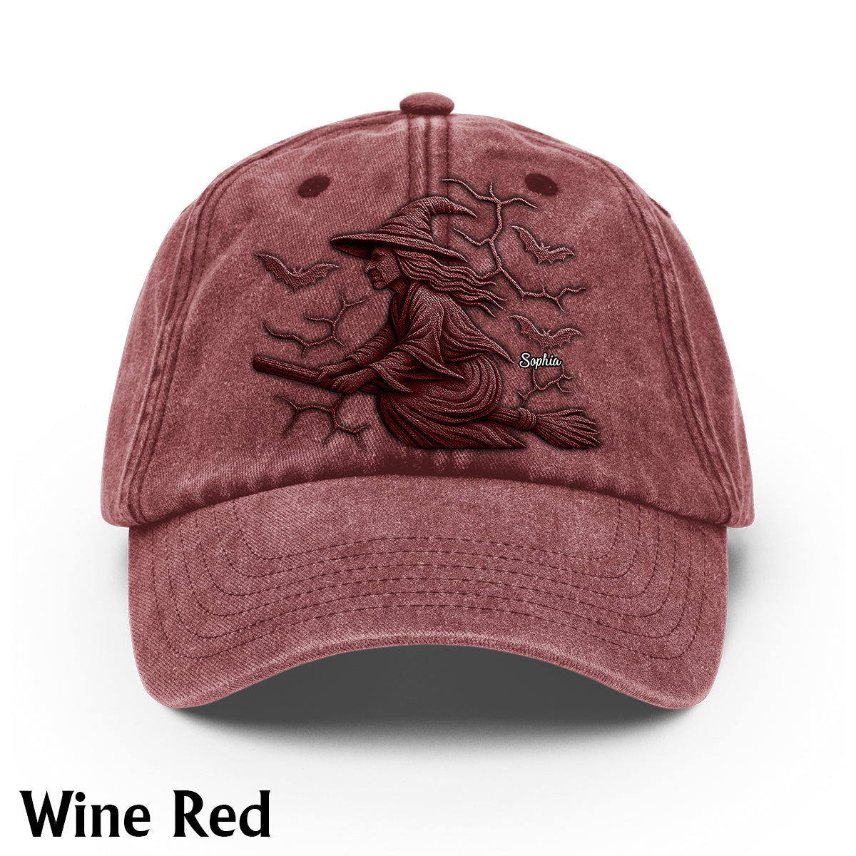 Hüte dich vor der Hexe – Personalisierte Hexen-Jeanskappe