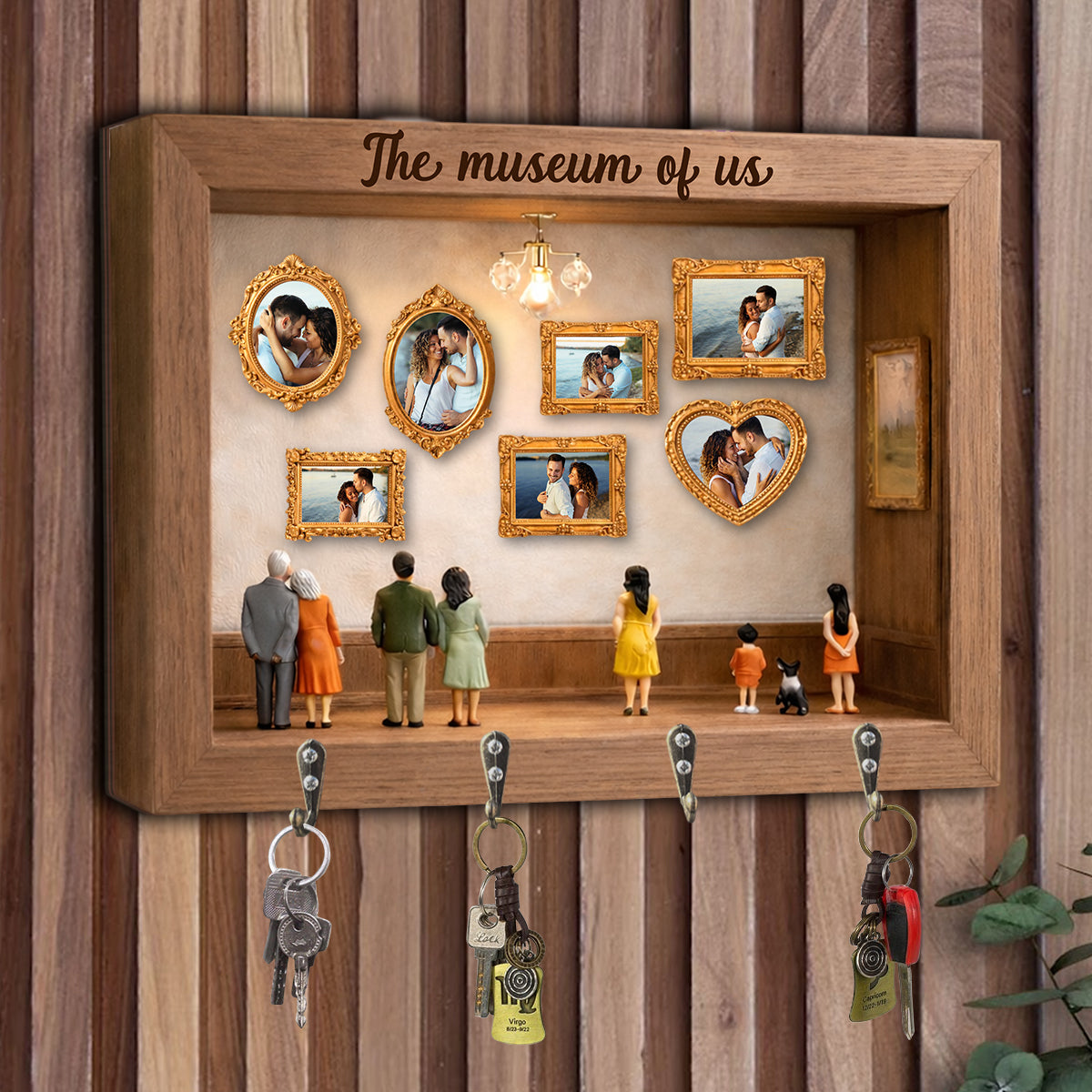 The Gallery Of Us - Personalized Couple Custom Shaped Hanging Rack