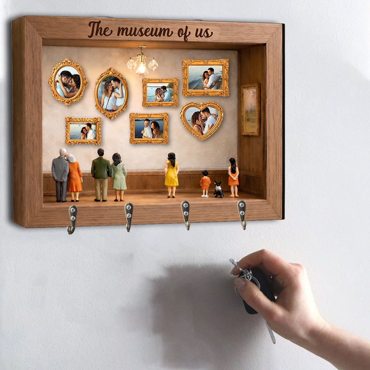 The Gallery Of Us - Personalized Couple Custom Shaped Hanging Rack