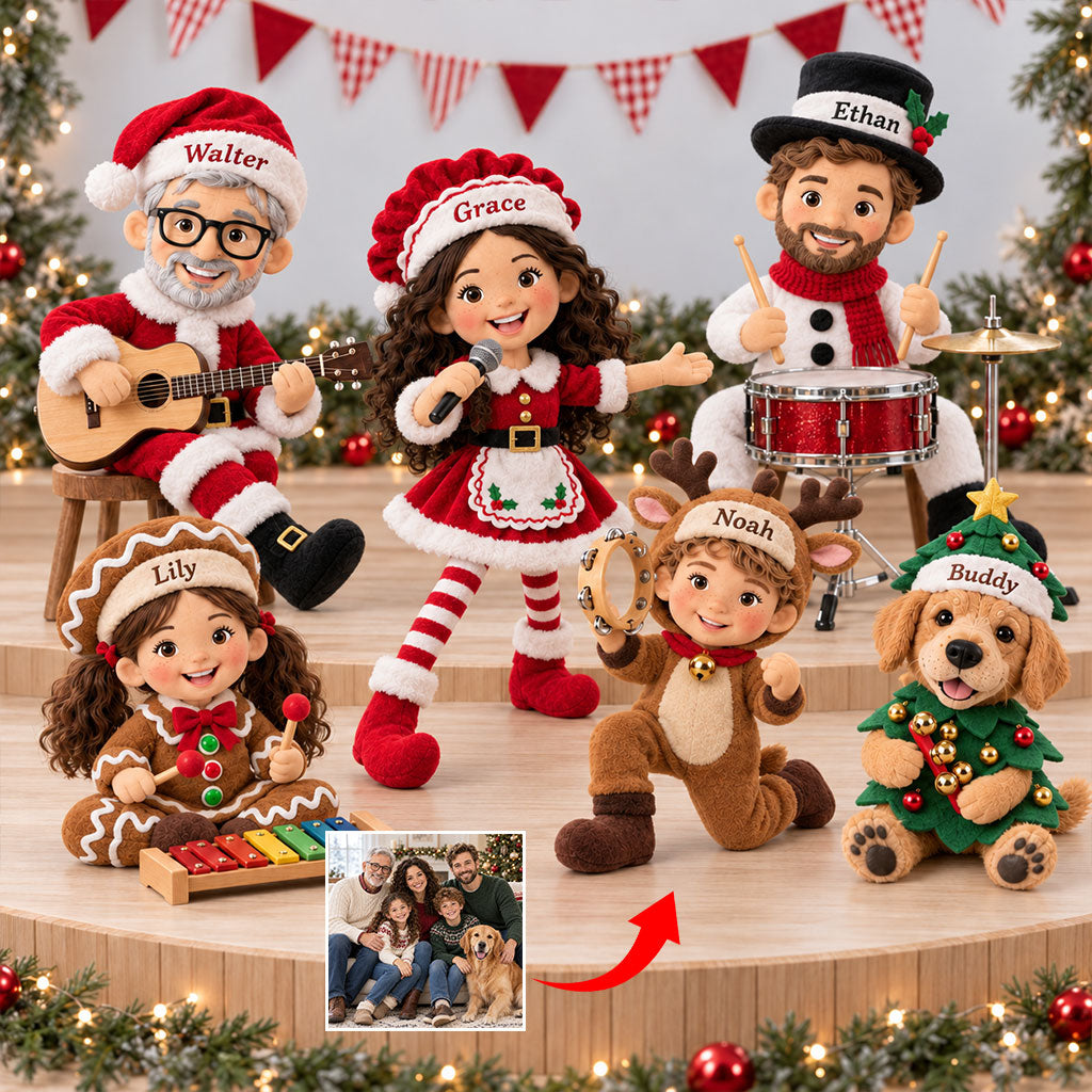 Jingle Bell Band - Personalized Family Posable Plush Doll