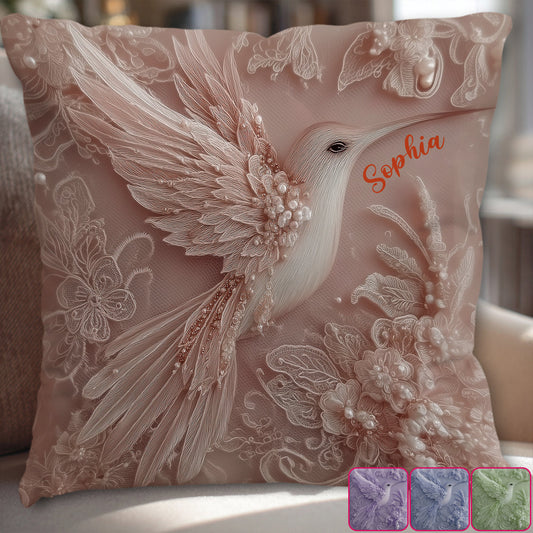 Wunderschöner Kolibri – personalisiertes Kolibri-Dekokissen