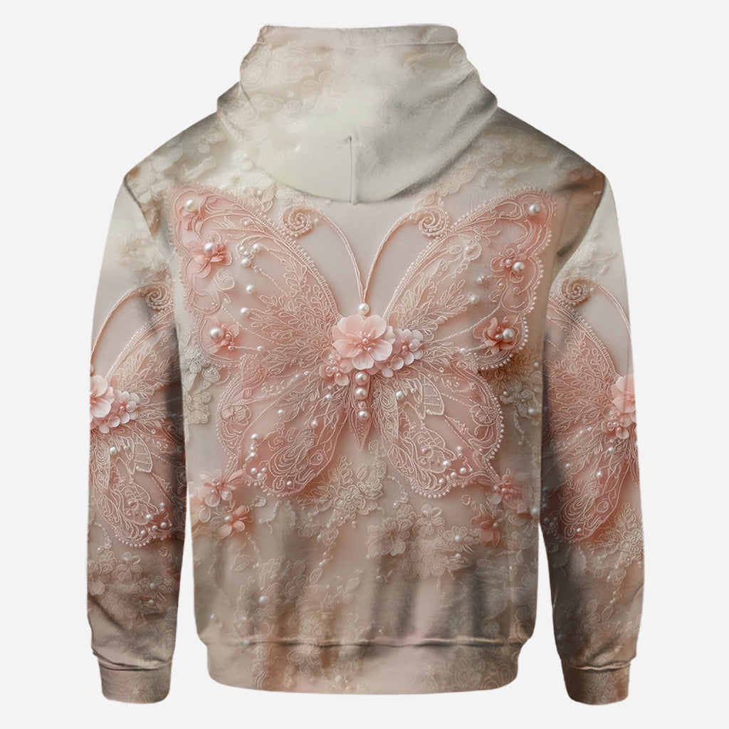 Wunderschöner Schmetterling – Personalisiertes T-Shirt mit Schmetterlingsmuster