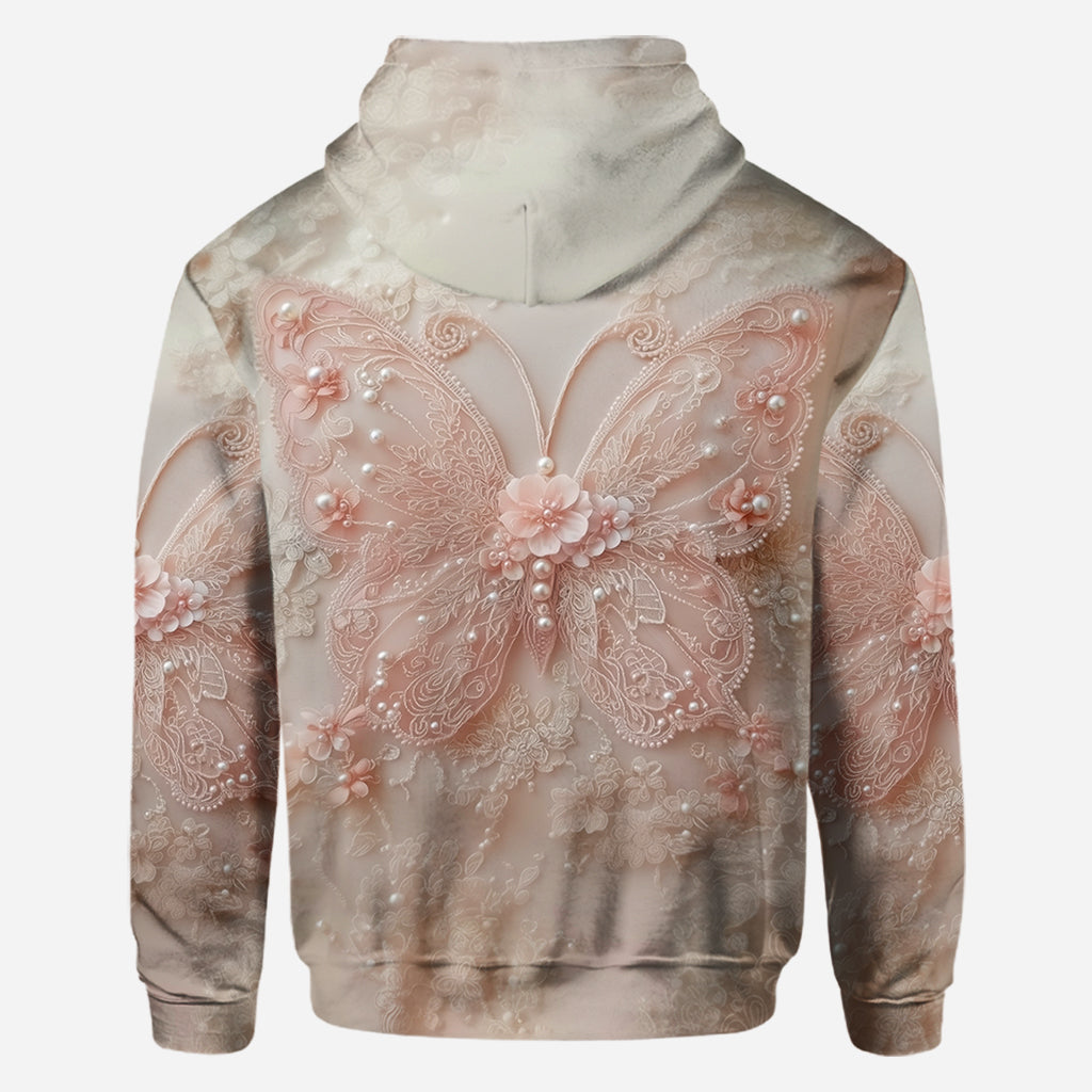 Wunderschöner Schmetterling – Personalisiertes T-Shirt mit Schmetterlingsmuster