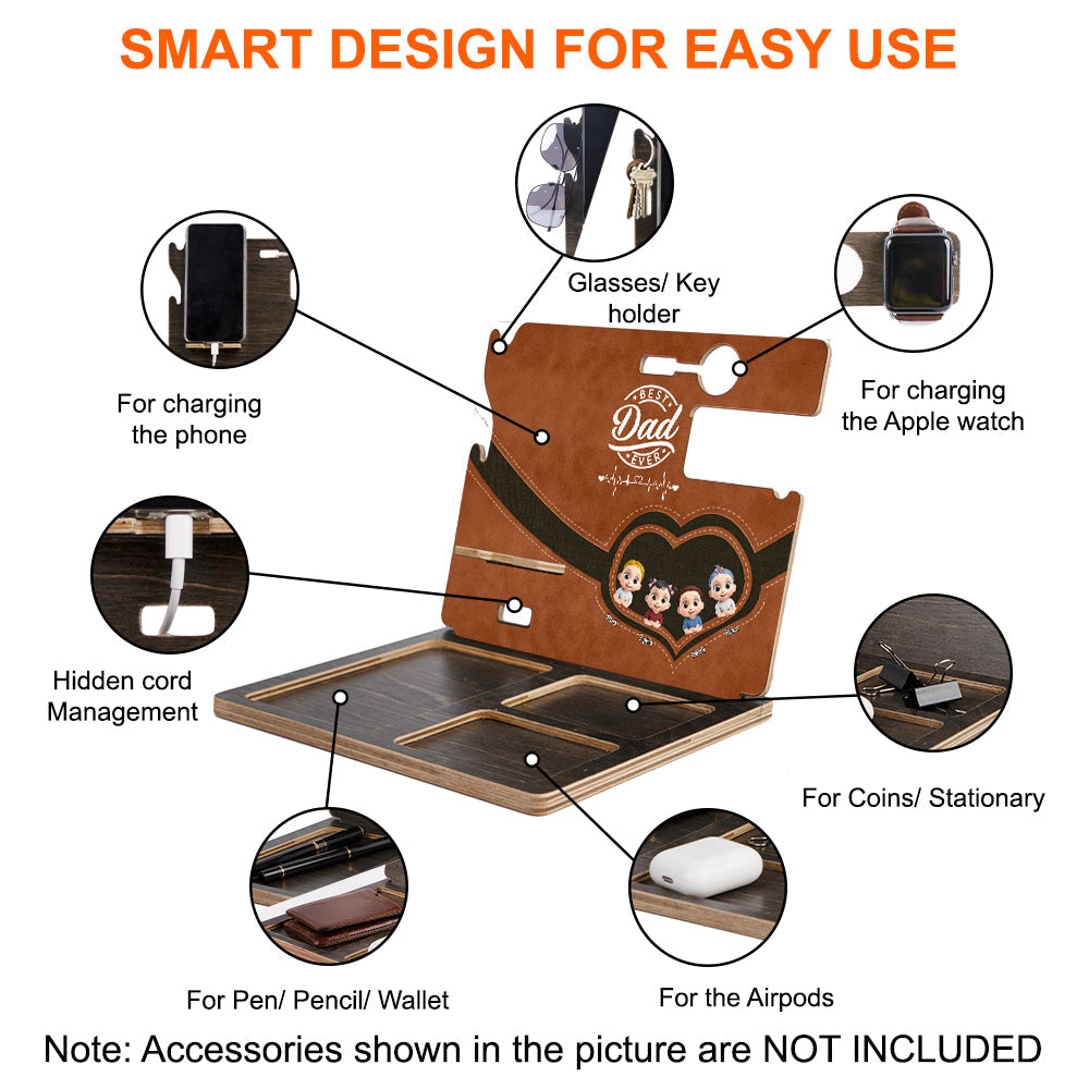 Best Dad Ever - Personalized Father Docking Station