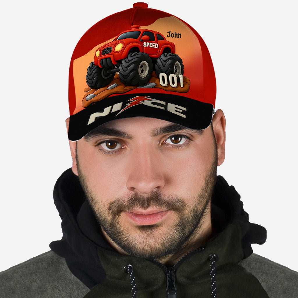 Monster Truck – Niedliches Kindergeschenk – Personalisierte klassische Kinderkappe