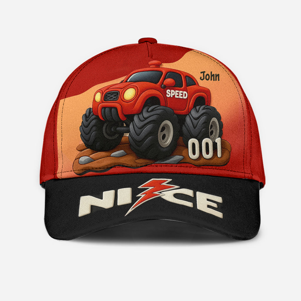 Monster Truck – Niedliches Kindergeschenk – Personalisierte klassische Kinderkappe