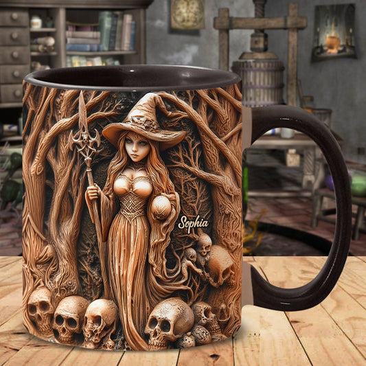 Wunderschöne Hexe – Personalisierte Tasse mit Hexenmotiv